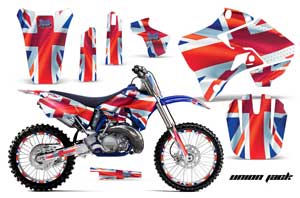 Yamaha YZ250 2 Stroke Dirt Bike Graphic Kit - 1996-2001 Union Jack