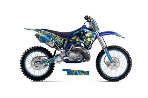 Yamaha YZ125 2 Stroke Dirt Bike Graphic Kit - 1996-2001 Live After Death