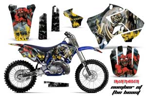 Yamaha YZ125 2 Stroke Dirt Bike Graphic Kit - 1996-2001 Number of the Beast