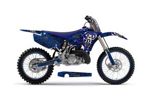 Yamaha YZ125 Dirt Bike Graphic Kit - 2002-2014 Widow Maker Blue