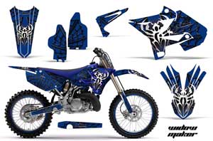 Yamaha YZ125 Dirt Bike Graphic Kit - 2002-2014 Widow Maker Blue