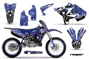 Yamaha YZ250 Dirt Bike Graphic Kit - 2002-2014 Reaper Blue