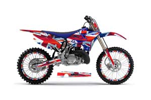 Yamaha YZ125 Dirt Bike Graphic Kit - 2002-2014 Union Jack