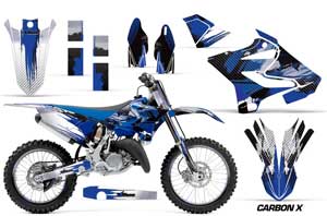 Yamaha YZ250 Dirt Bike Graphic Kit - 2015-2018 Carbon X Blue