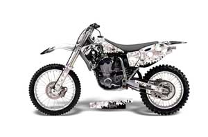 Yamaha YZ400 4 Stroke Dirt Bike Graphic Kit - 1998-2002 Reaper White