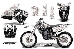 Yamaha YZ400 4 Stroke Dirt Bike Graphic Kit - 1998-2002 Reaper White