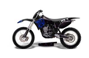 Yamaha YZ426 F 4 Stroke Dirt Bike Graphic Kit - 1998-2002 Silver Star - Reloaded Blue