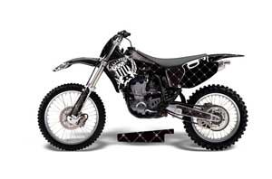 Yamaha YZ400 4 Stroke Dirt Bike Graphic Kit - 1998-2002 Silver Star - Reloaded White