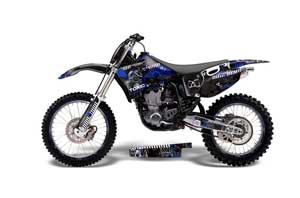 Yamaha YZ250 4 Stroke Dirt Bike Graphic Kit - 1998-2002 Toxicity Blue