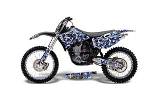 Yamaha YZ250 4 Stroke Dirt Bike Graphic Kit - 1998-2002 Urban Camo Blue