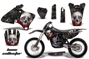 Yamaha YZ250 4 Stroke Dirt Bike Graphic Kit - 1998-2002 Bone Collector Black