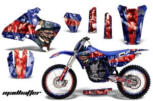 Yamaha YZ426 F 4 Stroke Dirt Bike Graphic Kit - 1998-2002 Mad Hatter Red