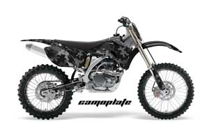 Yamaha YZ250F / YZ450F Dirt Bike Graphic Kit - 2006-2009 Camoplate Black