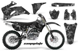 Yamaha YZ250F / YZ450F Dirt Bike Graphic Kit - 2006-2009 Camoplate Black