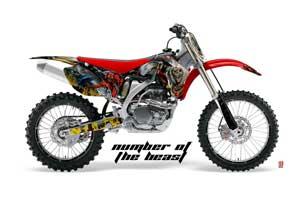 Yamaha YZ250F / YZ450F Dirt Bike Graphic Kit - 2006-2009 Number of the Beast