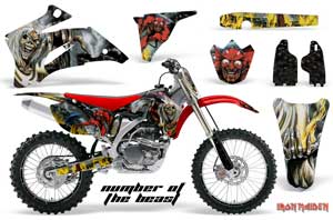 Yamaha YZ250F / YZ450F Dirt Bike Graphic Kit - 2006-2009 Number of the Beast
