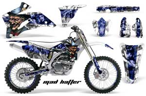 Yamaha YZ250F / YZ450F Dirt Bike Graphic Kit - 2006-2009 Mad Hatter Blue