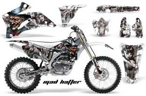 Yamaha YZ250F / YZ450F Dirt Bike Graphic Kit - 2006-2009 Mad Hatter Silver