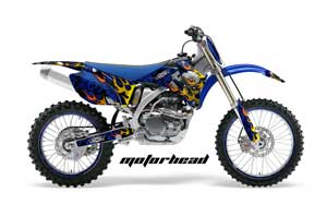Yamaha YZ250F / YZ450F Dirt Bike Graphic Kit - 2006-2009 Morothead Blue