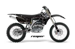 Yamaha YZ250F / YZ450F Dirt Bike Graphic Kit - 2006-2009 Reaper Black