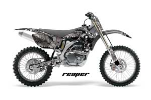Yamaha YZ250F / YZ450F Dirt Bike Graphic Kit - 2006-2009 Reaper Silver