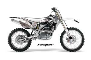 Yamaha YZ250F / YZ450F Dirt Bike Graphic Kit - 2006-2009 Reaper White