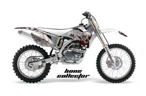 Yamaha YZ250F / YZ450F Dirt Bike Graphic Kit - 2006-2009 Bone Collector Red