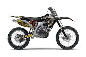 Yamaha YZ250 F 4 Stroke Dirt Bike Graphic Kit - 2010-2013 Number of the Beast