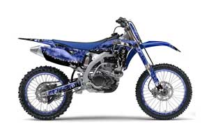 Yamaha YZ250 F 4 Stroke Dirt Bike Graphic Kit - 2010-2013 Reaper Blue