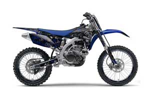 Yamaha YZ250 F 4 Stroke Dirt Bike Graphic Kit - 2010-2013 Toxicity Blue