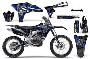 Yamaha YZ250 F 4 Stroke Dirt Bike Graphic Kit - 2010-2013 Toxicity Black