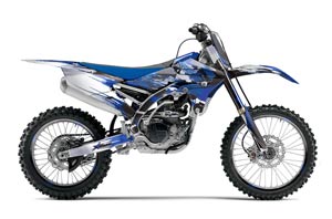 Yamaha YZ250 F Dirt Bike Graphic Kit - 2014-2017 Carbon X Blue