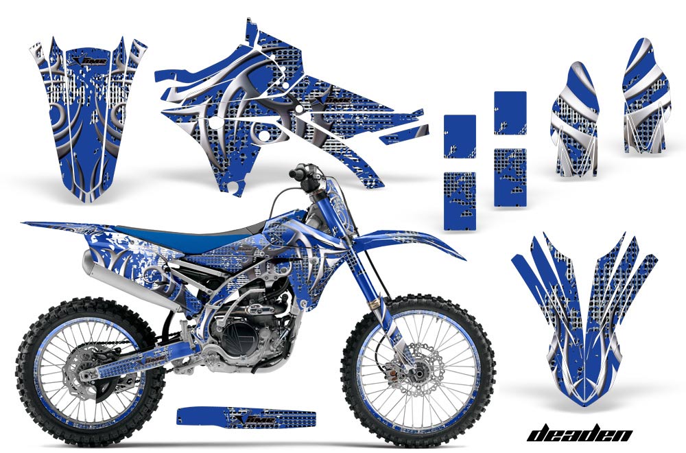 Yamaha YZ450 F Dirt Bike Graphic Kit - 2014-2017 Deaden Blue