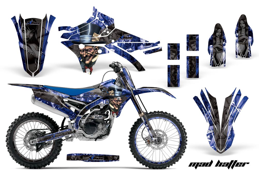 Yamaha YZ250 F Dirt Bike Graphic Kit - 2014-2017 Mad Hatter Blue
