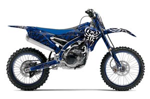 Yamaha YZ250 F Dirt Bike Graphic Kit - 2014-2017 Widow Maker Blue