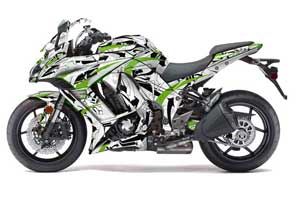 Kawasaki ZX1000 Ninja Graphic Kit - 2010-2013 Expo Green