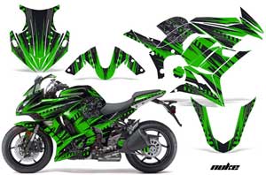 Kawasaki ZX1000 Ninja Graphic Kit - 2010-2013 Nuke Blue