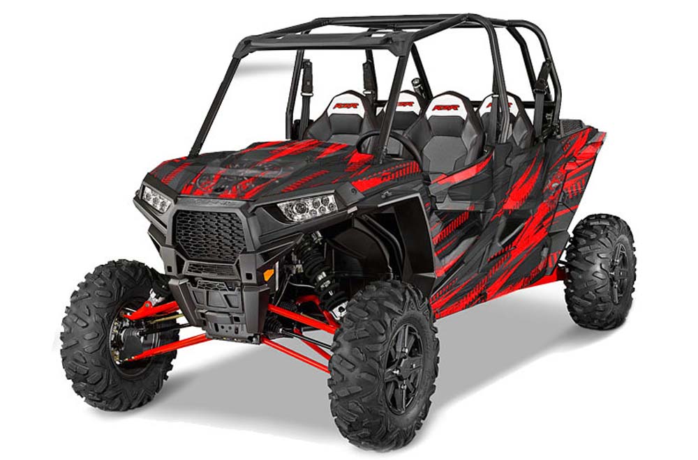 Polaris RZR 1000 XP 4 Door Graphic Kit - 2013-2016 Nuke Red