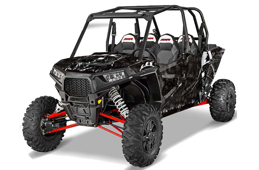 Polaris RZR 1000 XP 4 Door Graphic Kit - 2013-2016 Reaper Black