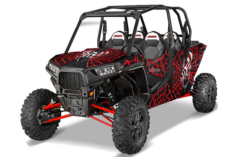 Polaris RZR 1000 XP 4 Door Graphic Kit - 2013-2016 Widow Maker Red