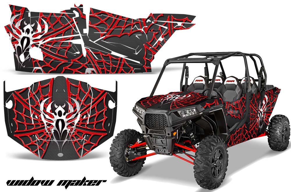 Polaris RZR 1000 XP 4 Door Graphic Kit - 2013-2016 Widow Maker Red