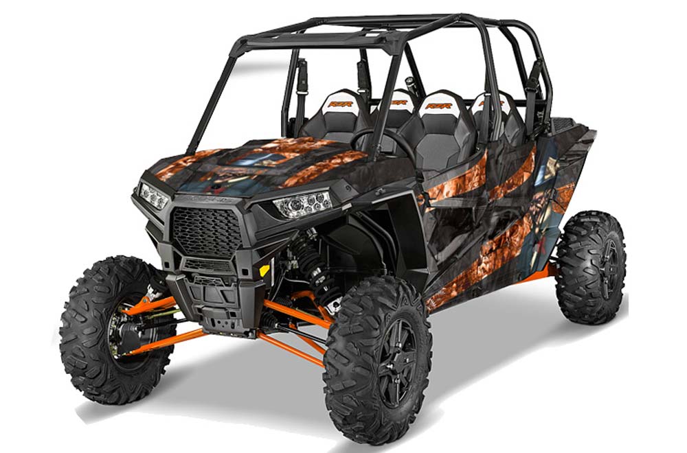 Polaris RZR 1000 XP 4 Door Graphic Kit - 2013-2016 Mad Hatter Orange