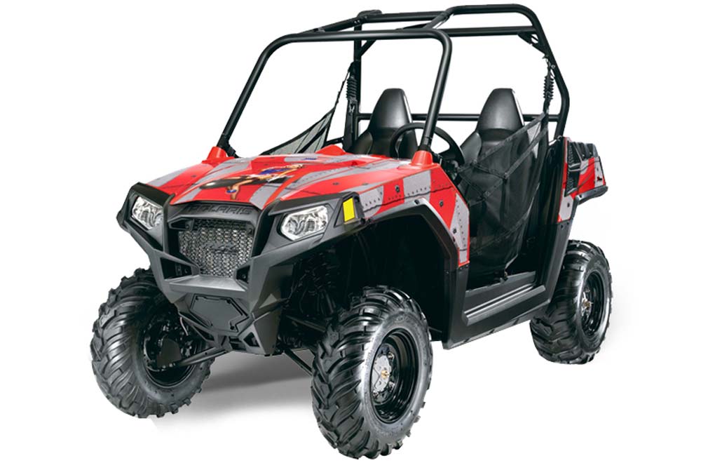 Polaris RZR 570 Graphic Kit - All Years T Bomber Red