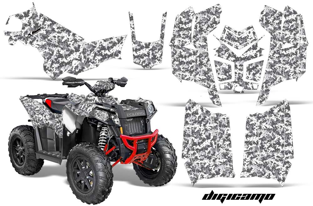 Polaris Scrambler XP 850 / 1000 ATV Graphic Kit - 2013-2016 Digi Camo White
