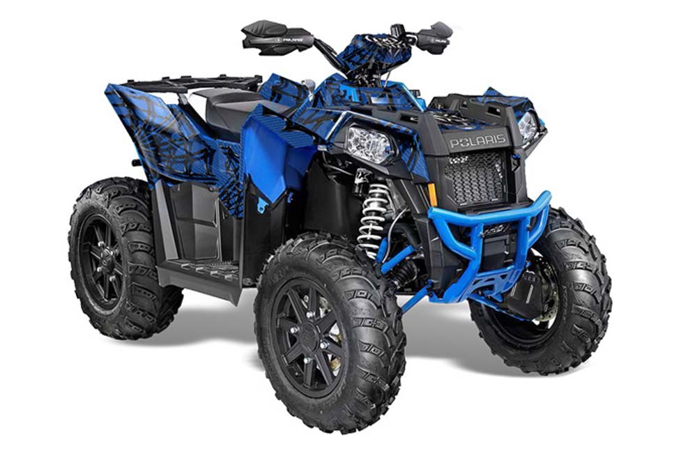Polaris Scrambler XP 850 / 1000 ATV Graphic Kit - 2013-2016 Widow Maker Blue