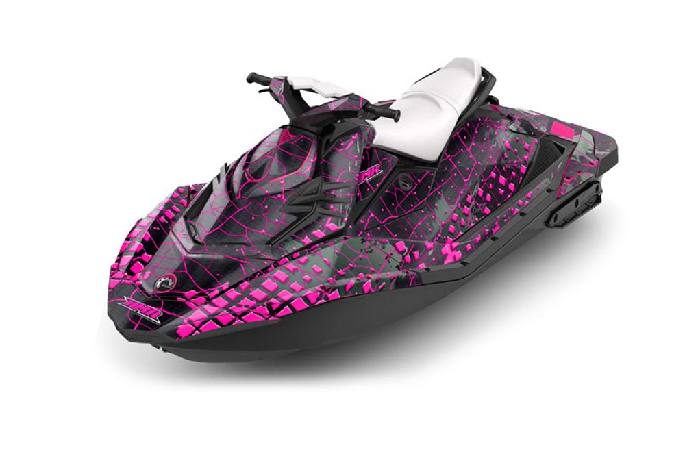 Sea Doo Bombardier Spark (2 UP) Jet Ski Graphic Kit 2014-2016 Swift Pink