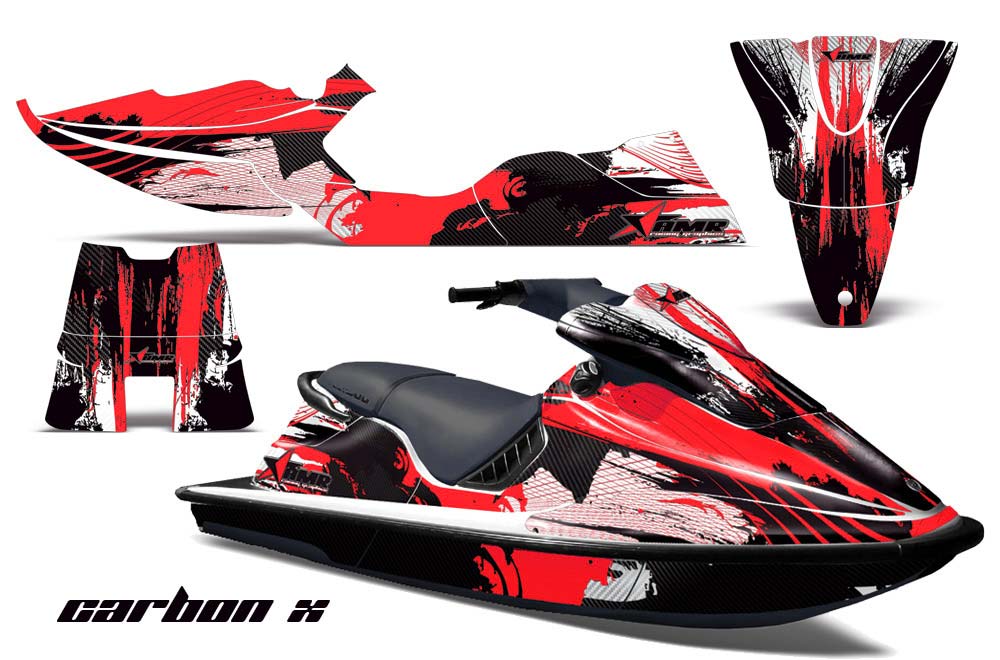 Sea Doo XP Bombardier Jet Ski Graphic Kit - 1994-1996 Carbon X Red