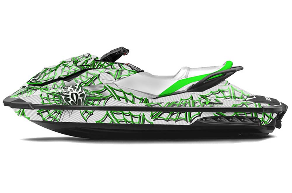 Sea Doo GTI / GTR / GTS Sitdown Jet Ski Graphic Kit - 2011-2018 Widow Maker Green