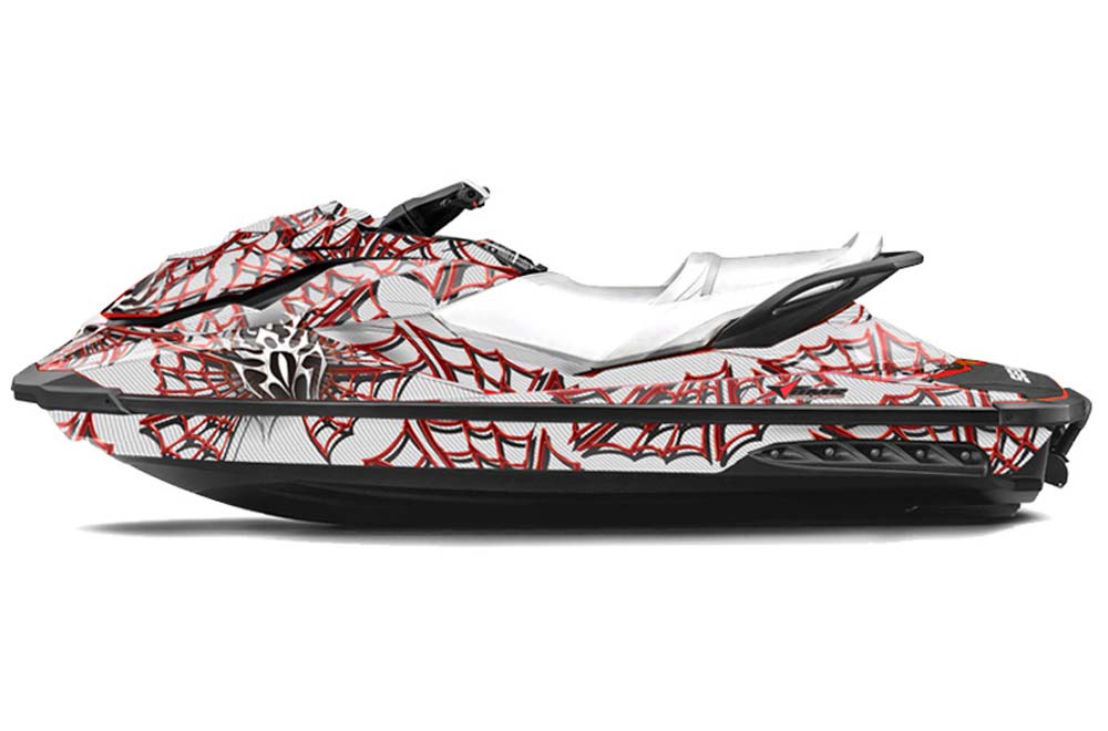 Sea Doo GTI / GTR / GTS Sitdown Jet Ski Graphic Kit - 2011-2018 Widow Maker Red