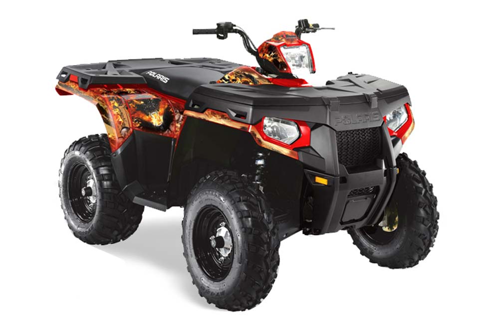 Polaris Sportsman 800 / 500 ATV Graphic Kit - 2005-2010 Firestorm Red